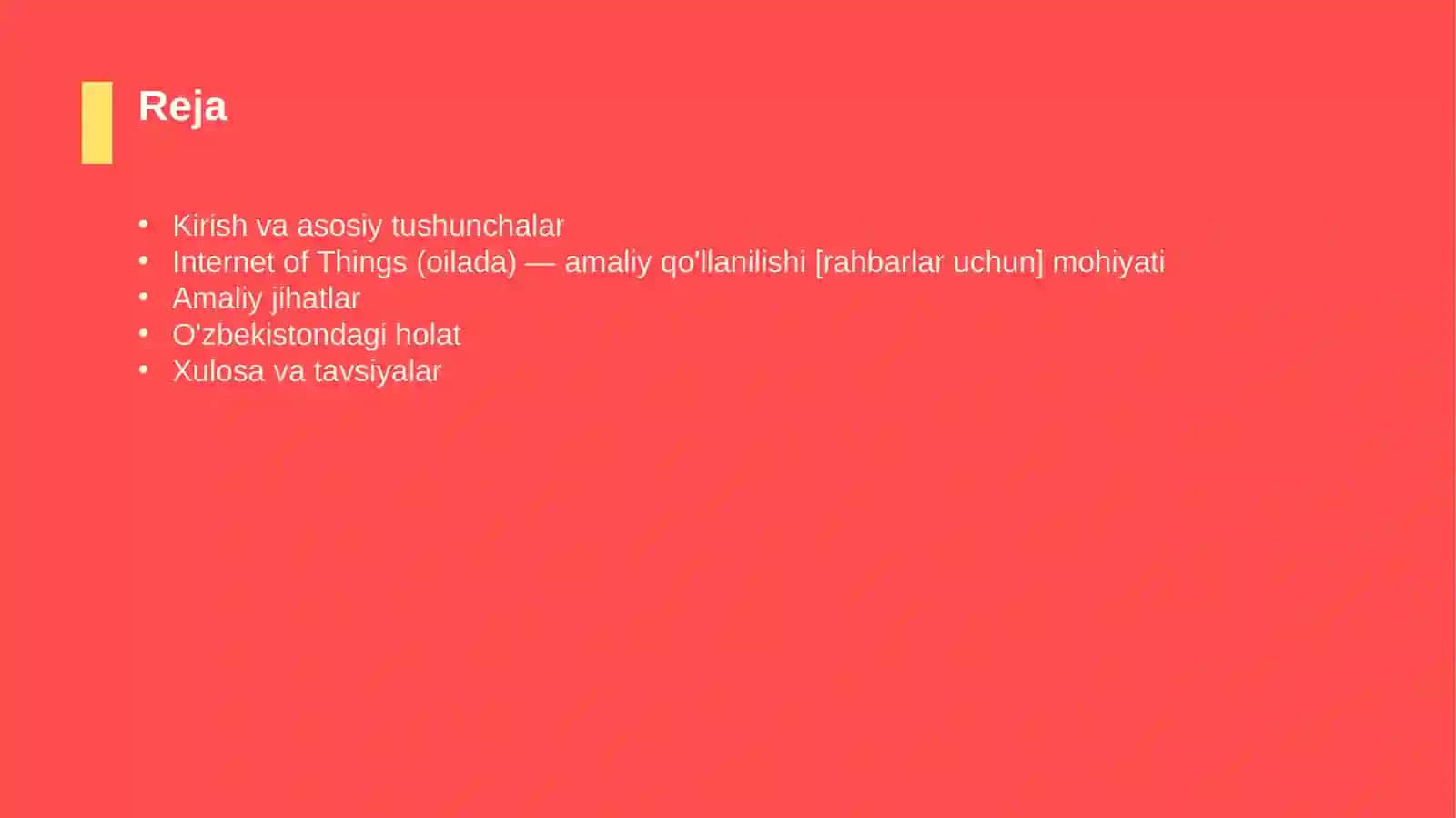 Internet of Things (oilada) — amaliy qo'llanilishi [rahbarlar uchun] 2