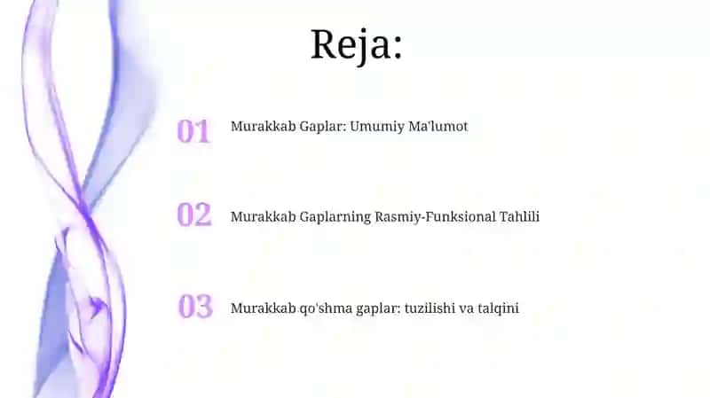 Qo'shma gaplar 2
