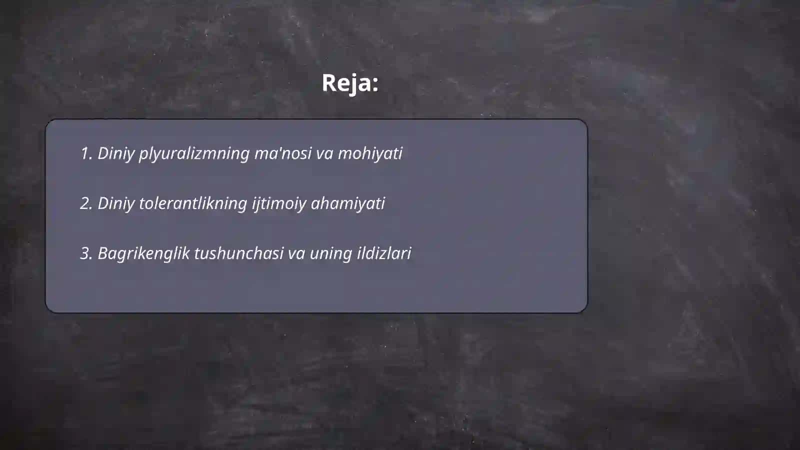 Diniy plyuralizm diniy tolerantlik bagrikenglikni jamiyat hayotidagi õrni 2