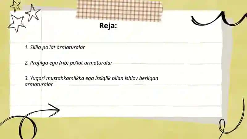 Silliq po'lat armaturalar 2