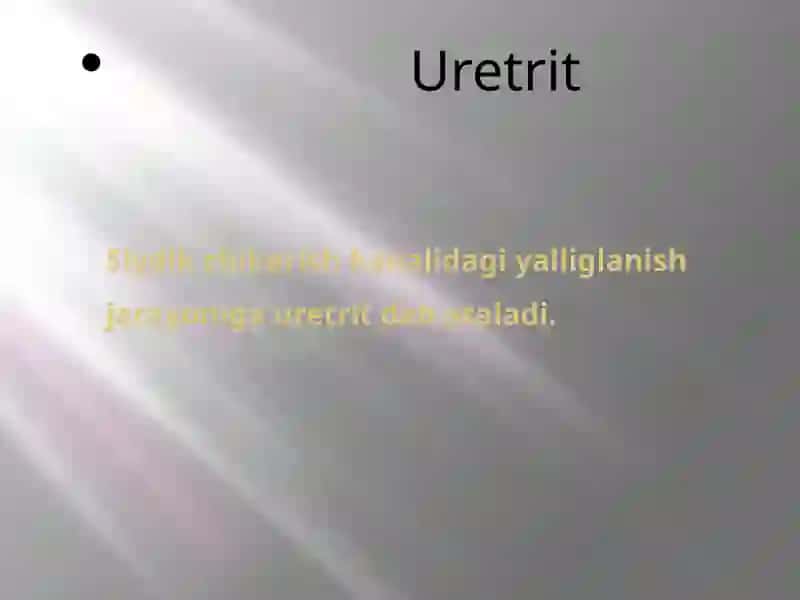 Uretrit.Orxit. Epididimit. Balonit. Kavernit 2