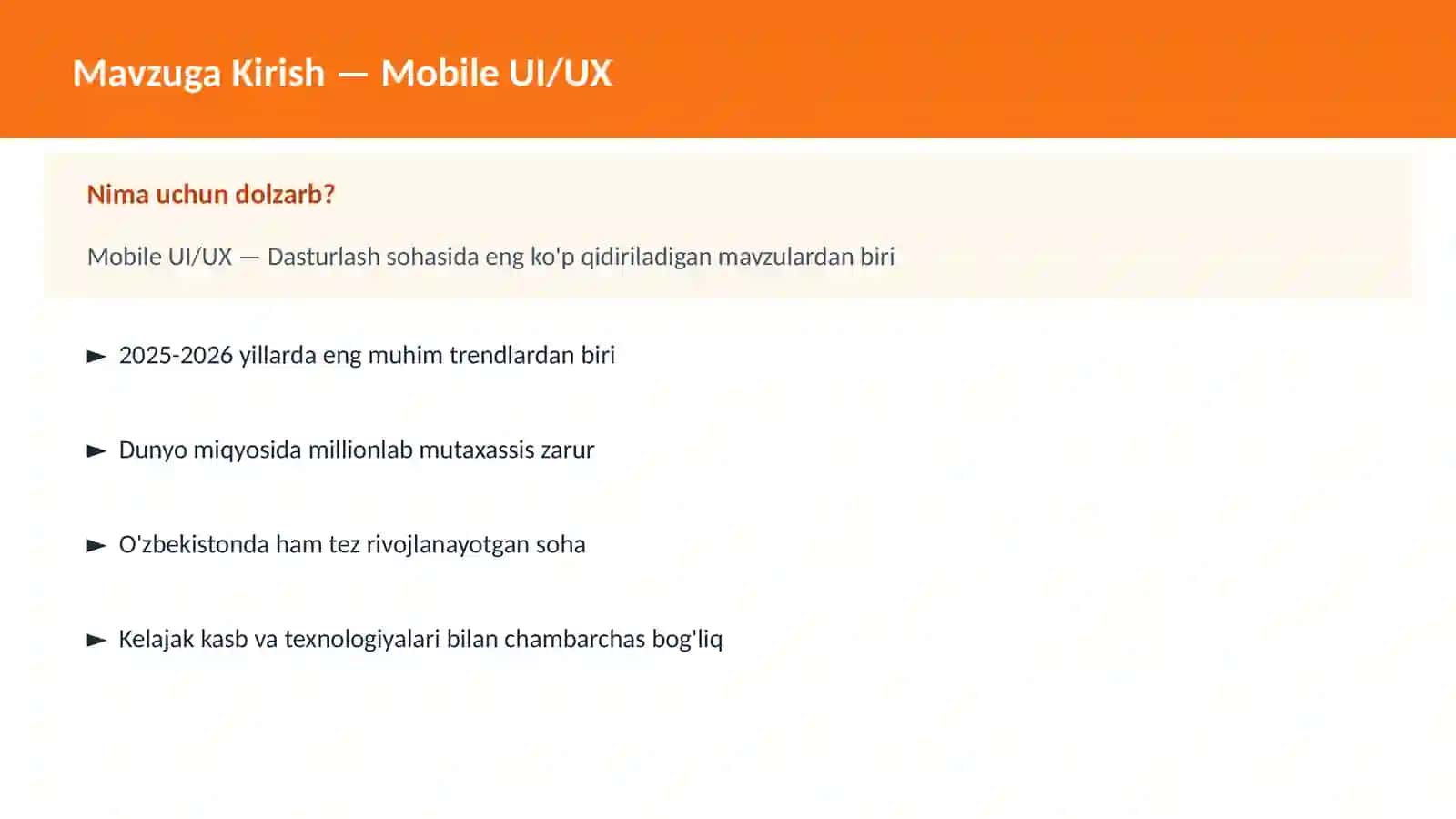 Mobile UI/UX 2