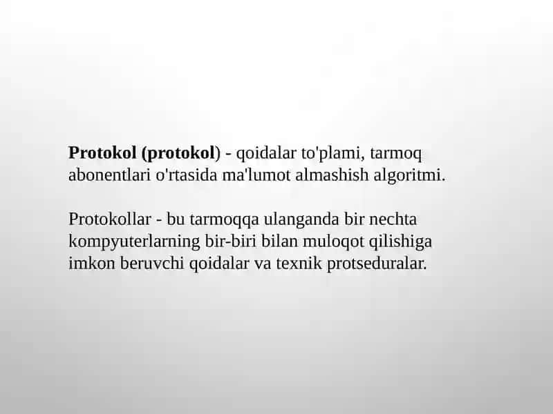Tarmoq protokollari 2