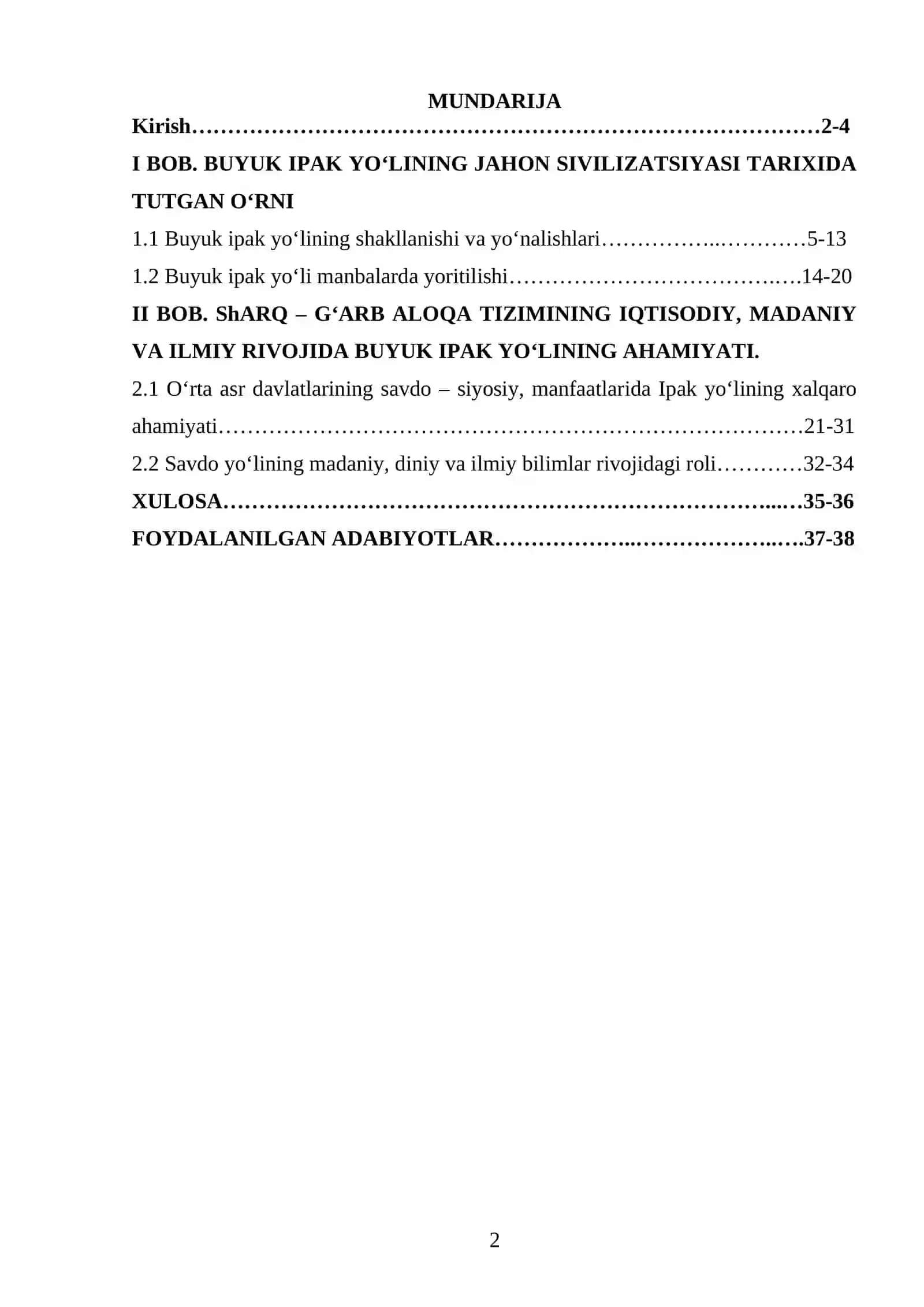 Ipak yo’lining o’rta asrlardagi rivoji 2