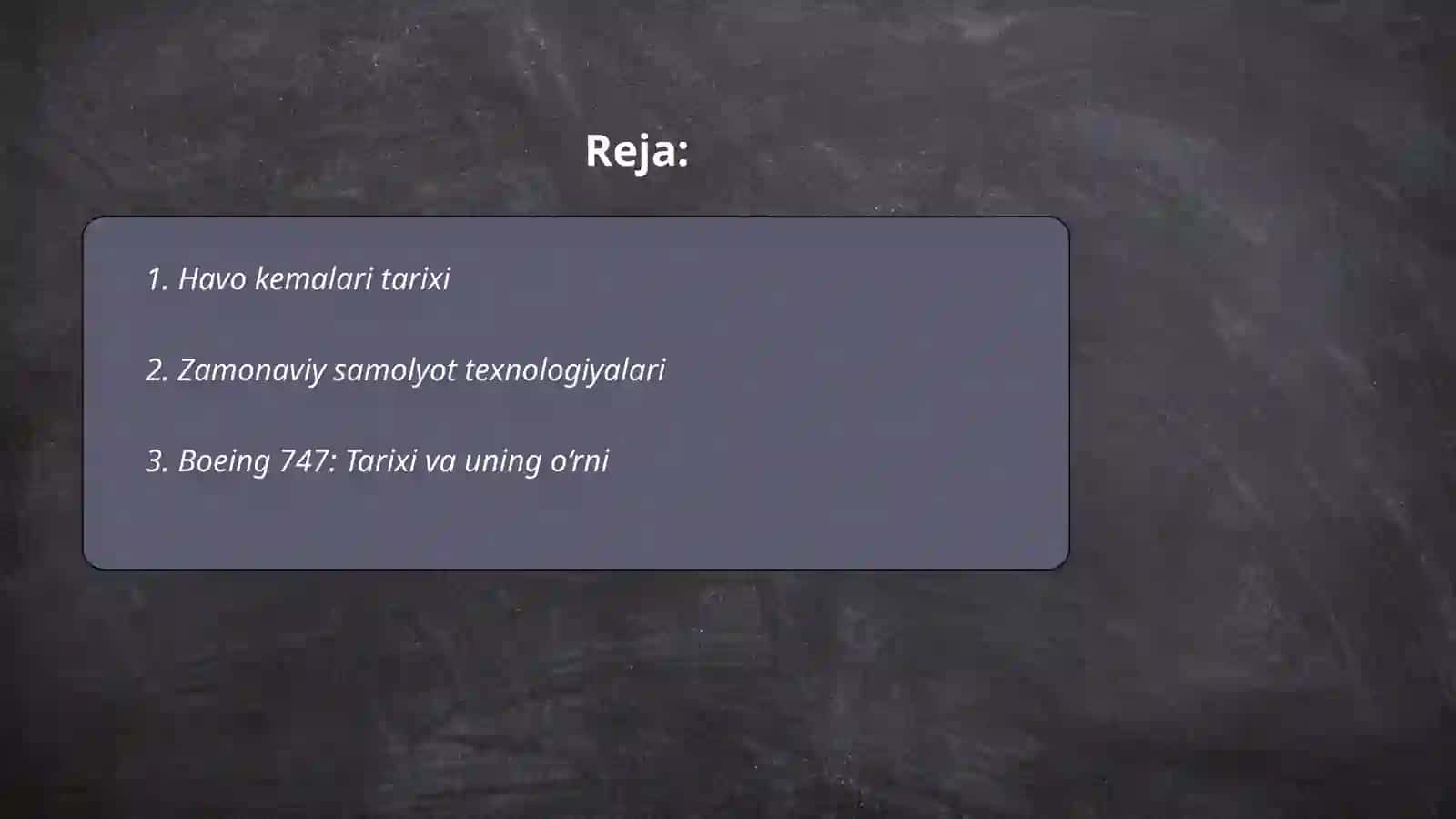 Havo kemalari tarixi 2