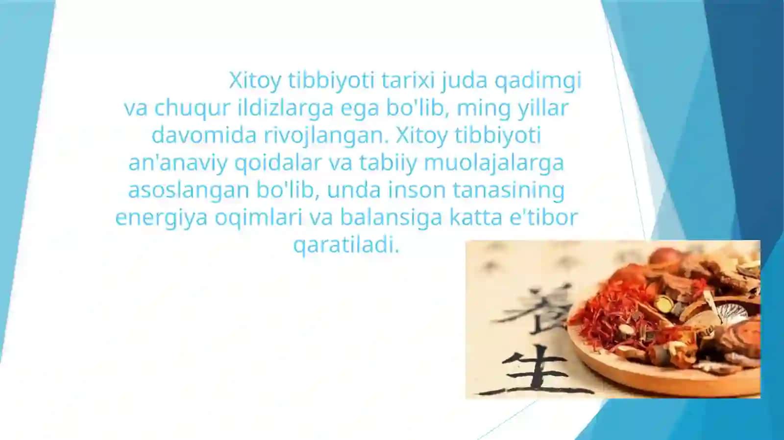 Xitoy xalq tabobati xaqida 2