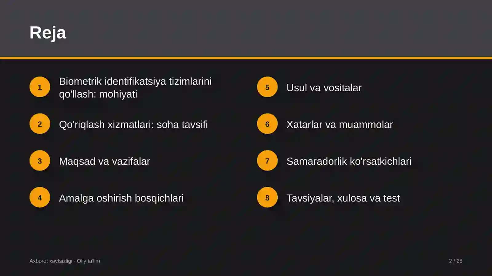 qo'riqlash xizmatlarida biometrik identifikatsiya tizimlarini qo'llash 5328 2