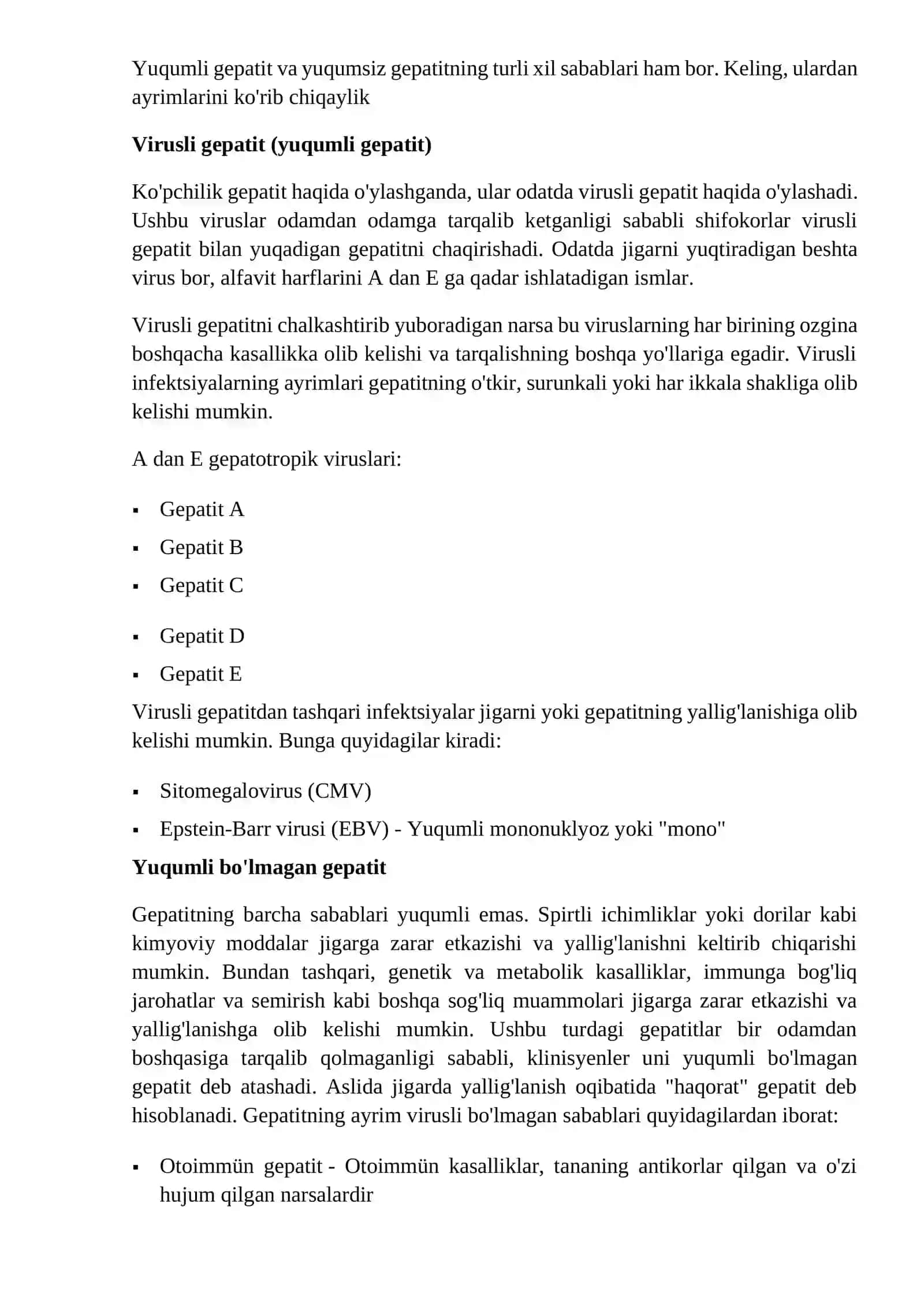 Gepatit kasalligi 2