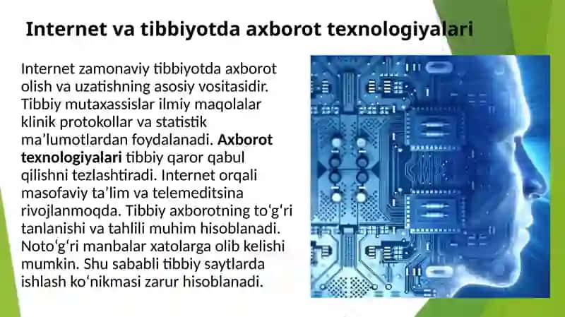 Internet brauzerlari va tibbiy saitlarda ishlash 2
