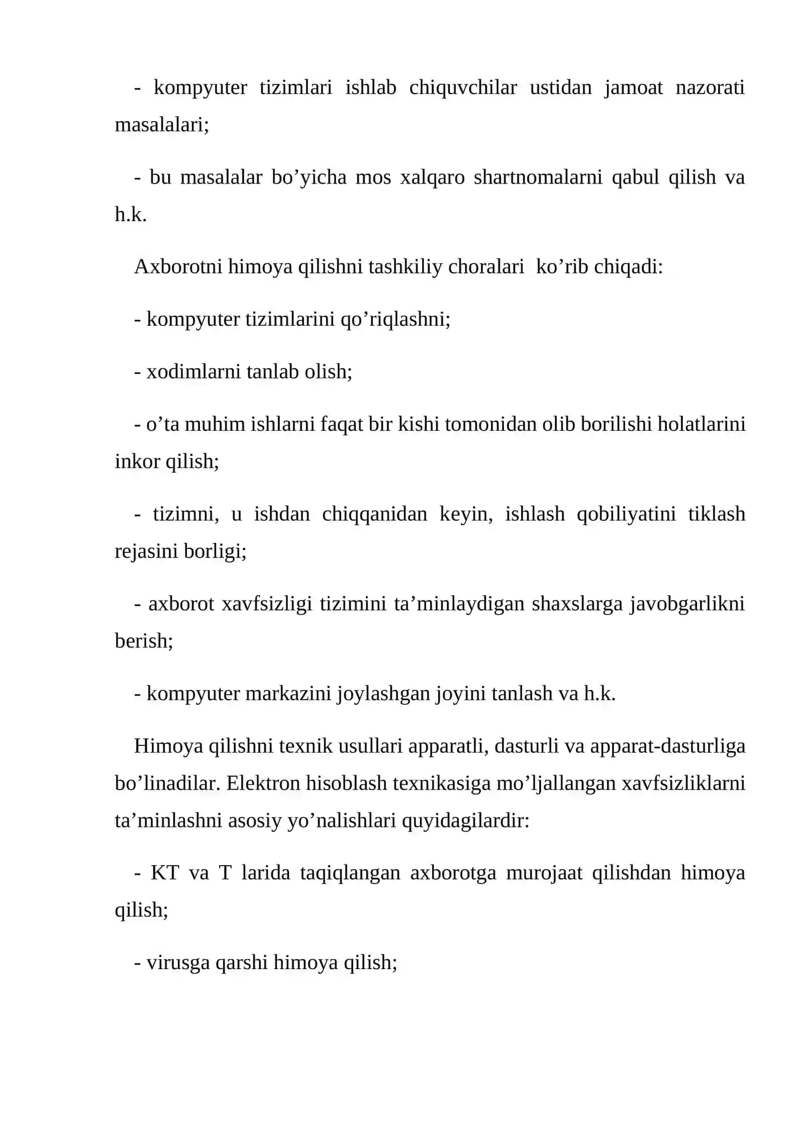 Axborot xavfsizligi va uni himoyalash 2
