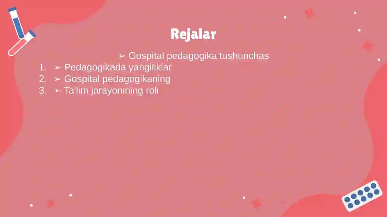 GOSPITAL PEDAGOGIKA - PEDAGOGIKA FANIDA YANGIYOʻNALISH 2