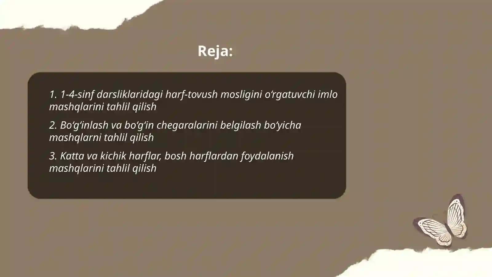 1-4-sinf darsliklaridagi orfografiyaga oid mashqlarni tahlil qilish 2