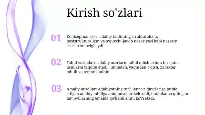 Badiiy Asarni Tahlil Qilishning Adabiy Asoslari 2