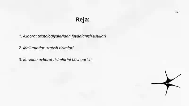 Axborot texnologiyalaridan foydalanish usullari 2