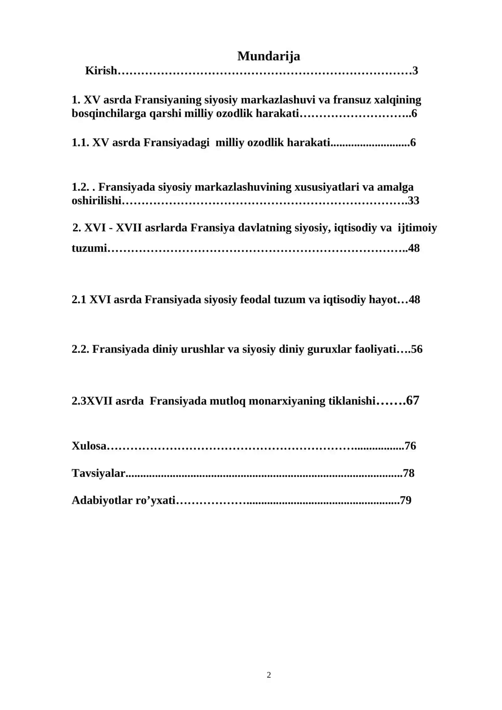 XV – XVII asrlarda Fransiya 2