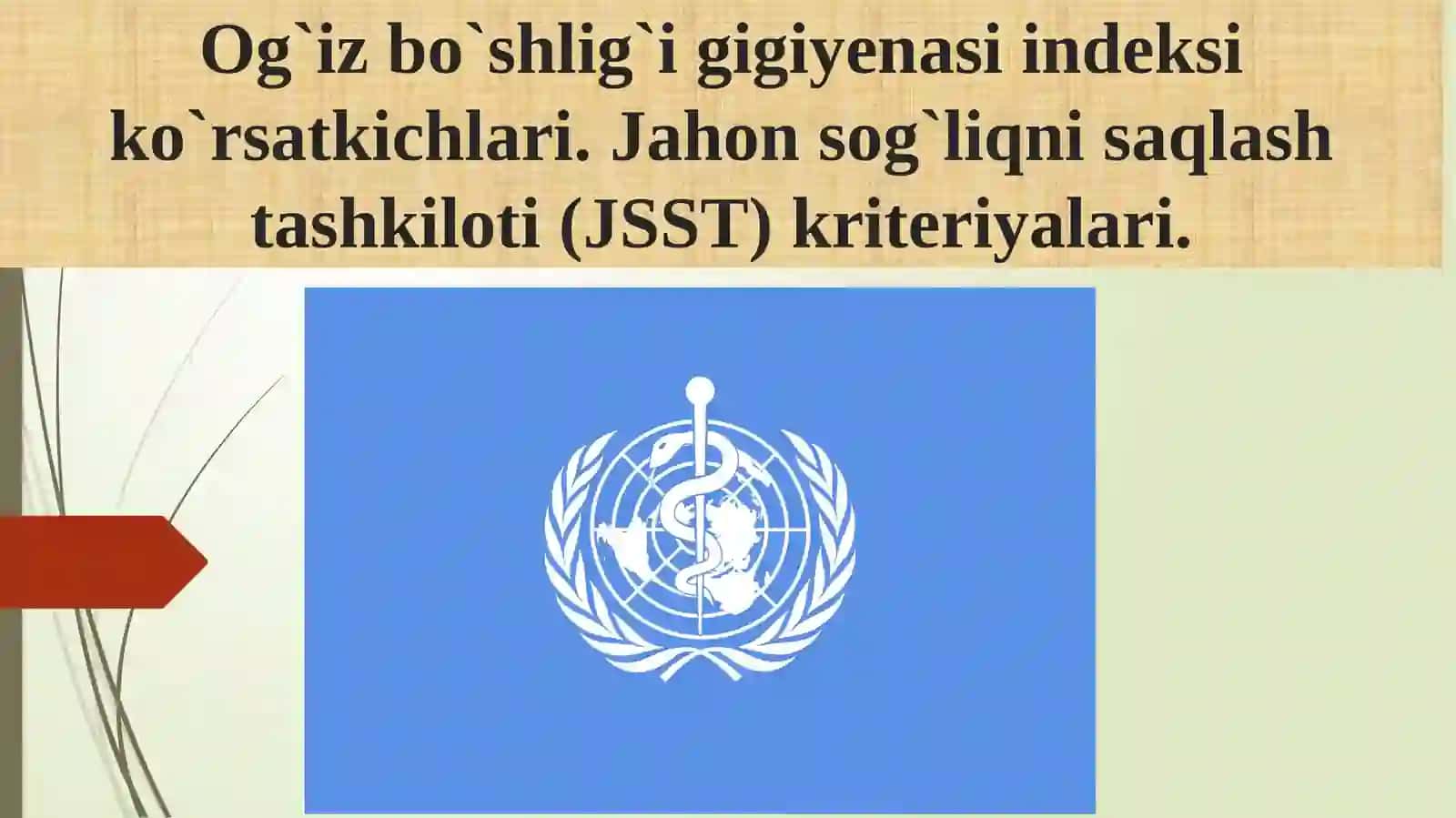 Stomatologik statusni tekshirish usullari korsatkichlar 2