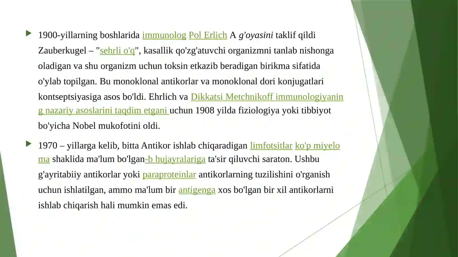 MONOKLONAL ANTITELALAR OLISH. Biotexnologiya 2