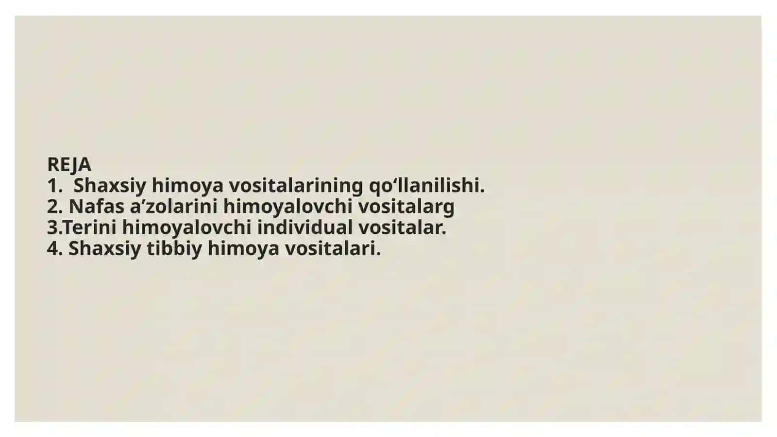 Shaxsiy tibbiy himoya vositalari 2