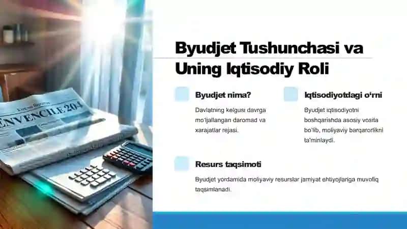 Davlat Byudjetining Mohiyati va Ahamiyati 2