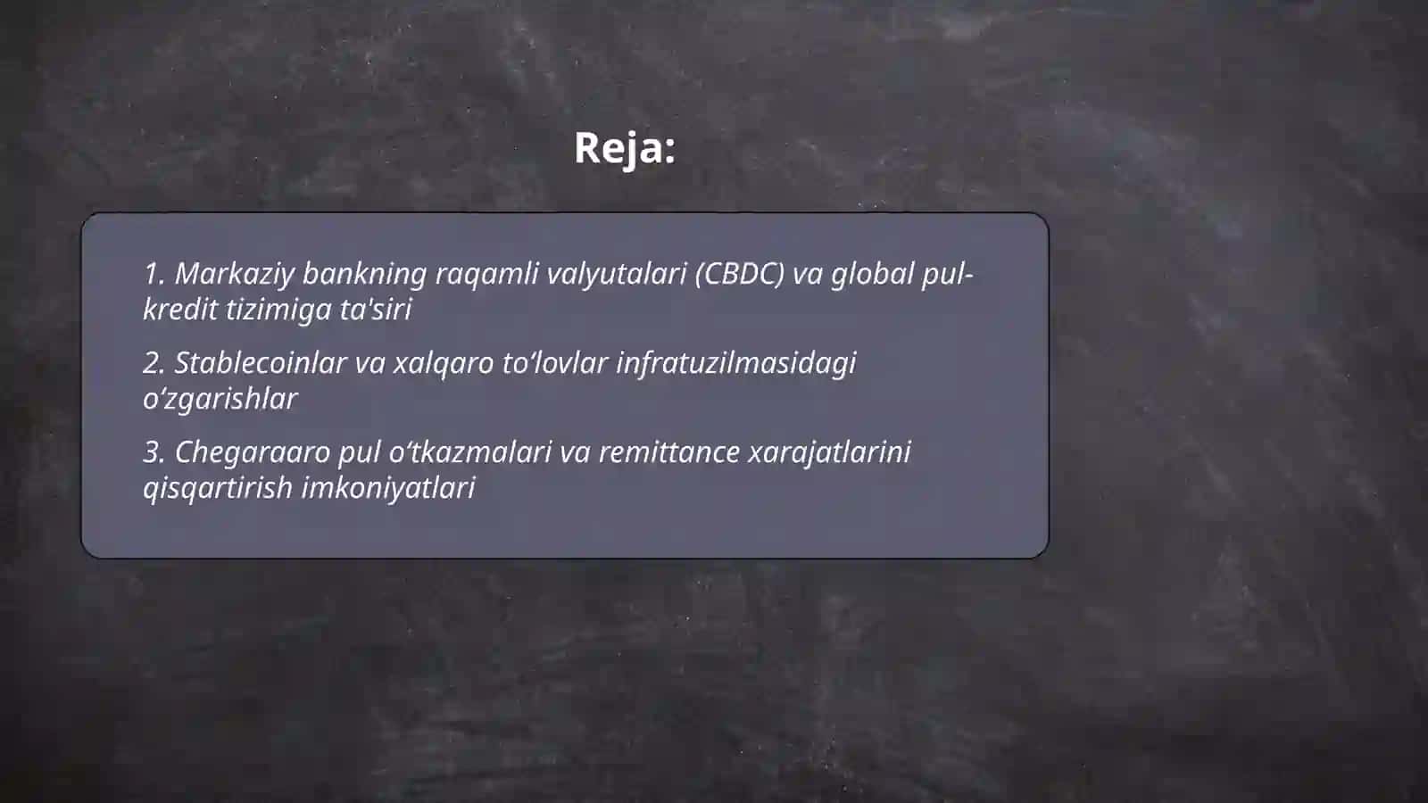 Kriptovalyutalar global moliya tizimini o'zgartirishi 2