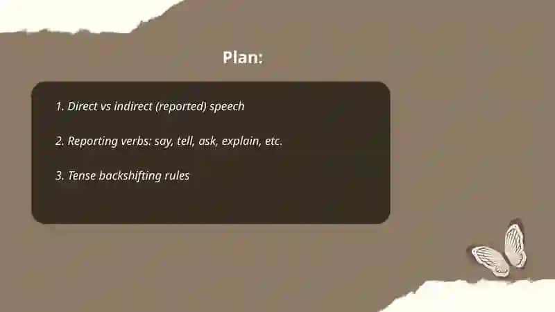 Reported speech 2