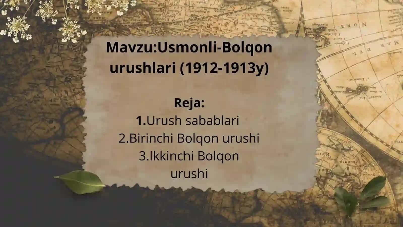 Usmonli-Bolqon urushlari (1912-1913y) 2