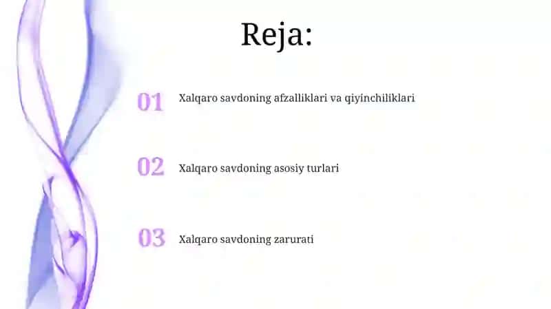 Xalqaro savdoning zaruriyati va uning asosiy ko'rinishlari 2