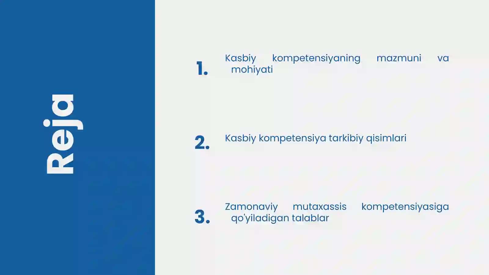 Kasbiy kompetinsiya va uni rivojlantirish yo‘llari AKKK 2
