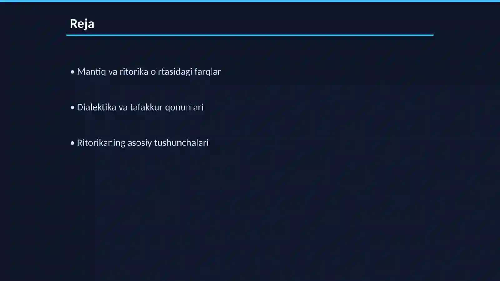 Mantiq va ritorika til va mantiq dialektikasi tafakkur qonunlari va shakllari 2