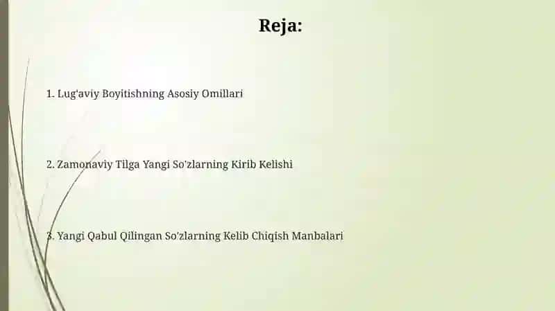 So‘zlarning boyib borish manbalari (sohaga yangi kirib kelgan so‘zlar asosida) 2