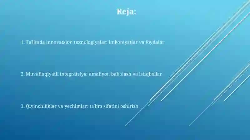 Innovatsion texnologiyalar talim sifatini oshirish 2