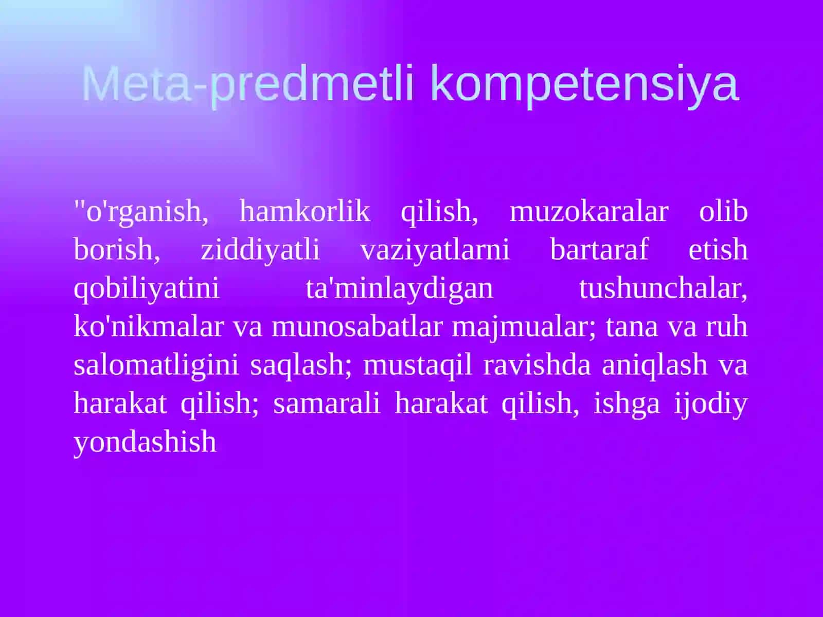 Meta-predmetli kompetensiya 2