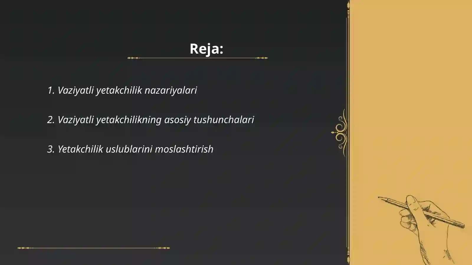 Vaziyatli yetakchilik manbalari 2