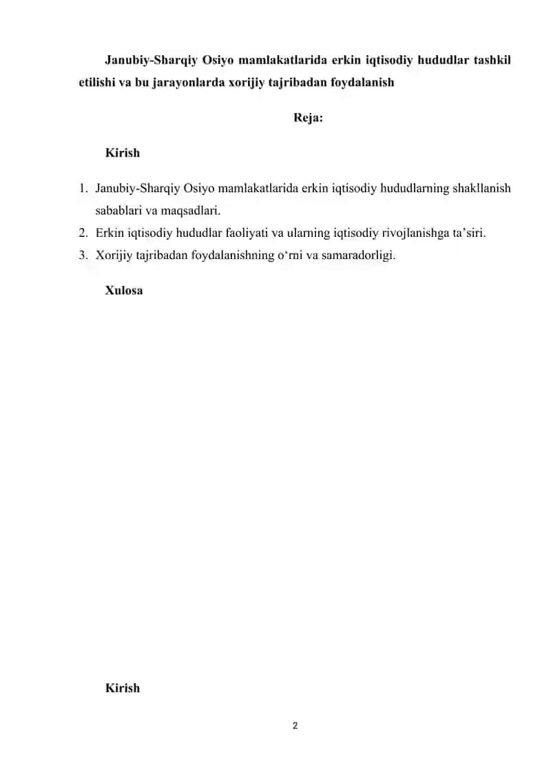 Jahon iqtisodiyoti ijtimoiy-iqtisodiy tizimlar 2
