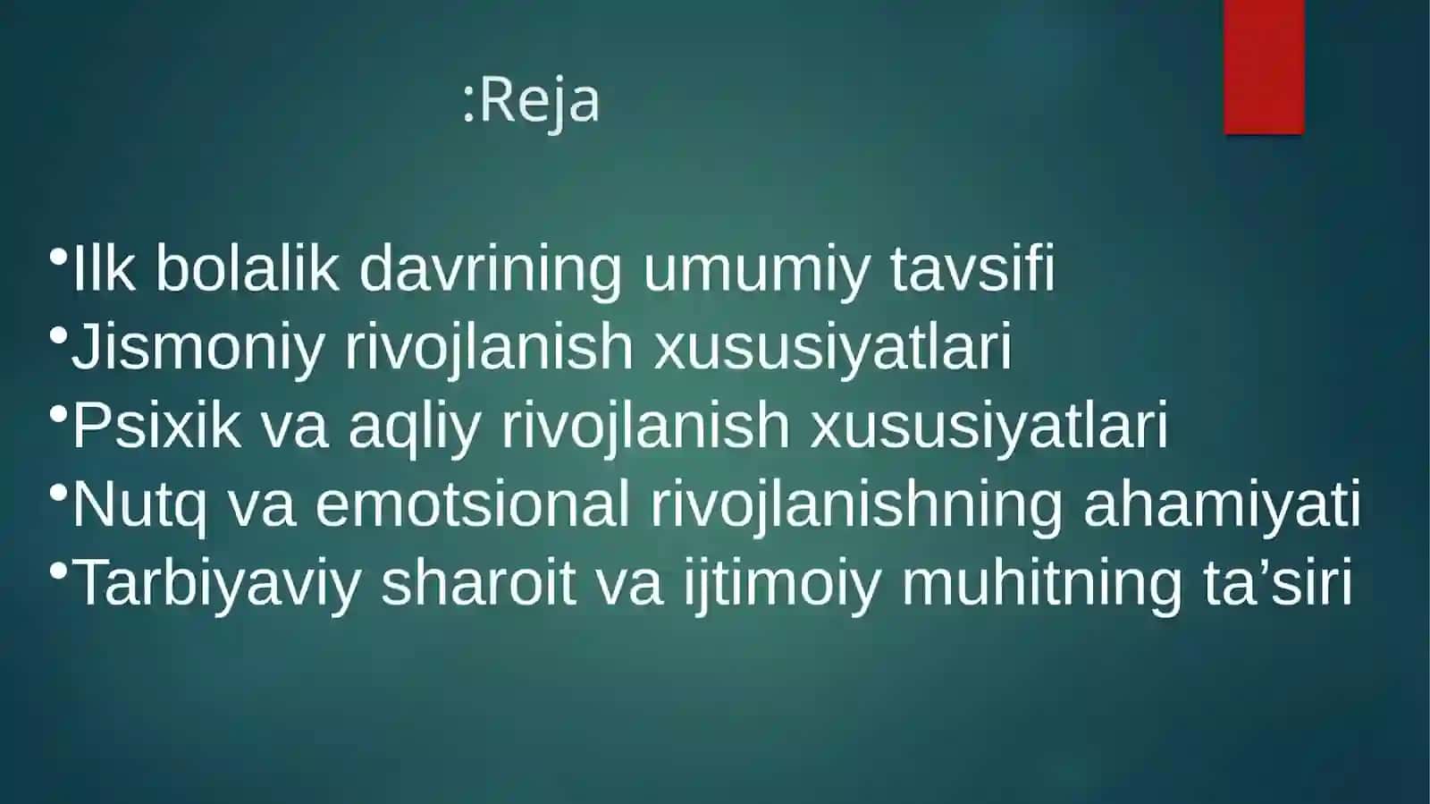 Ilk  bolalik   davring  umumiy  tavsifi 2