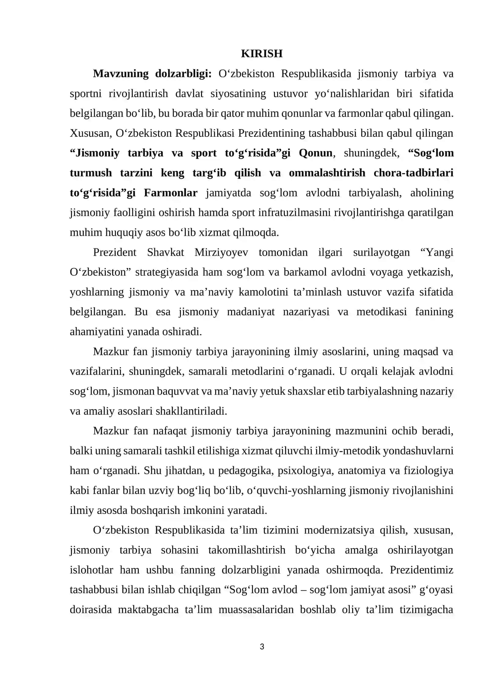 Jismoniy madaniyat nazariyasi va metodikasi fanining maqsad va vazifalari 2