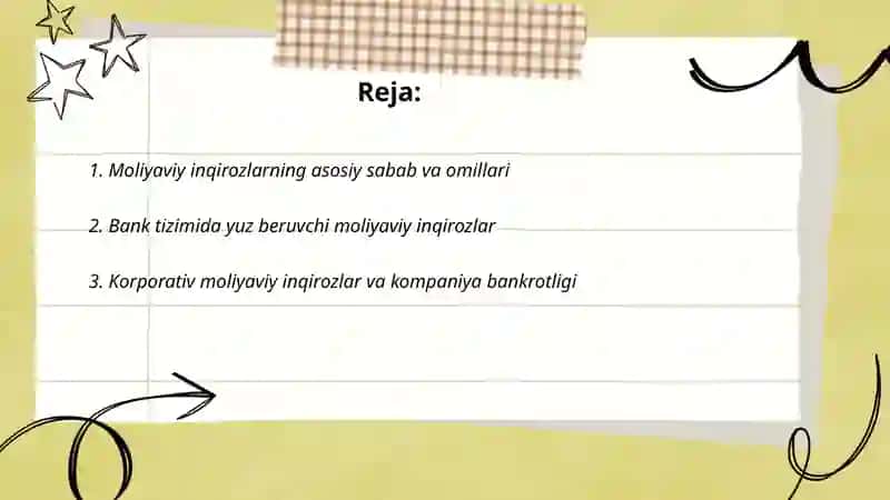 Moliyaviy inqirozlar 2