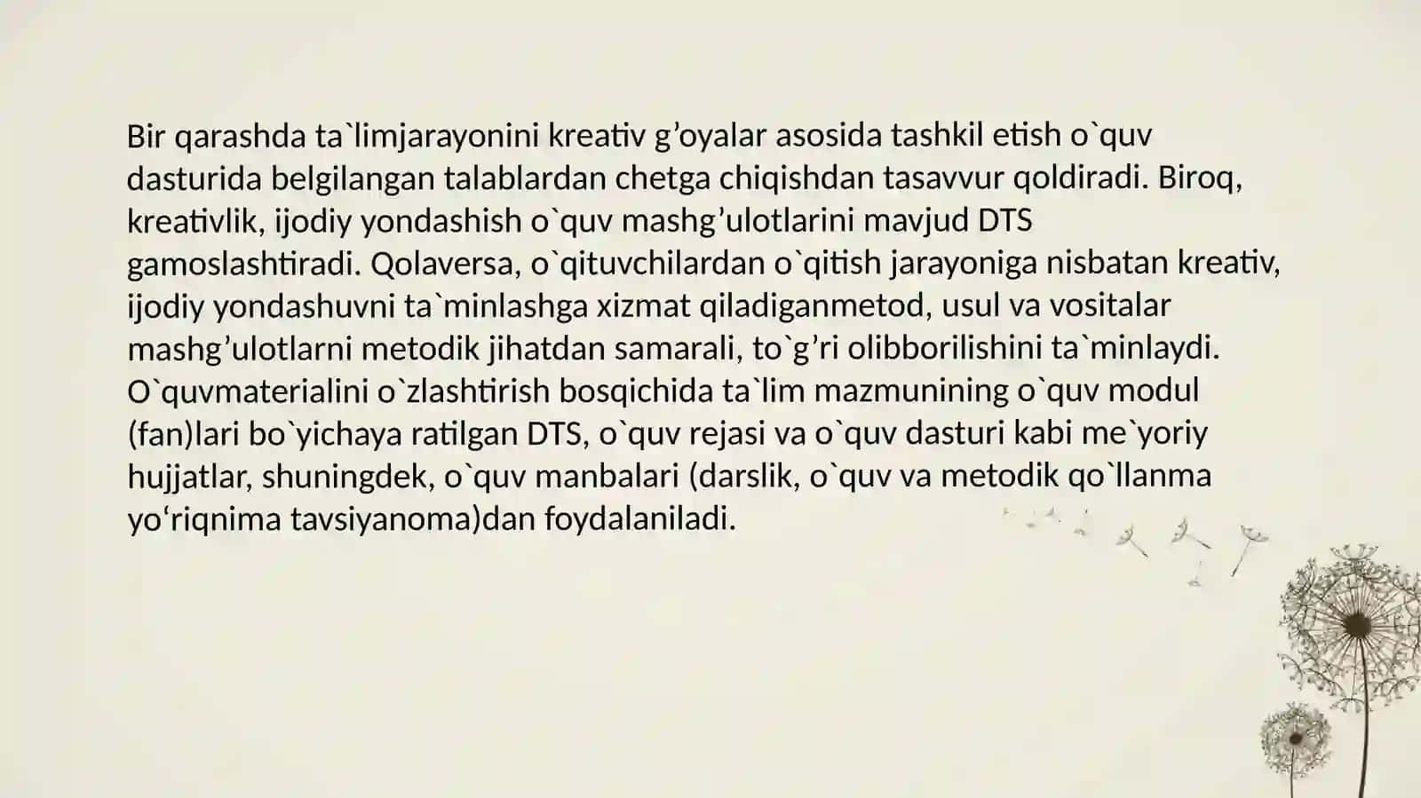 Kreativ yondashuv 2