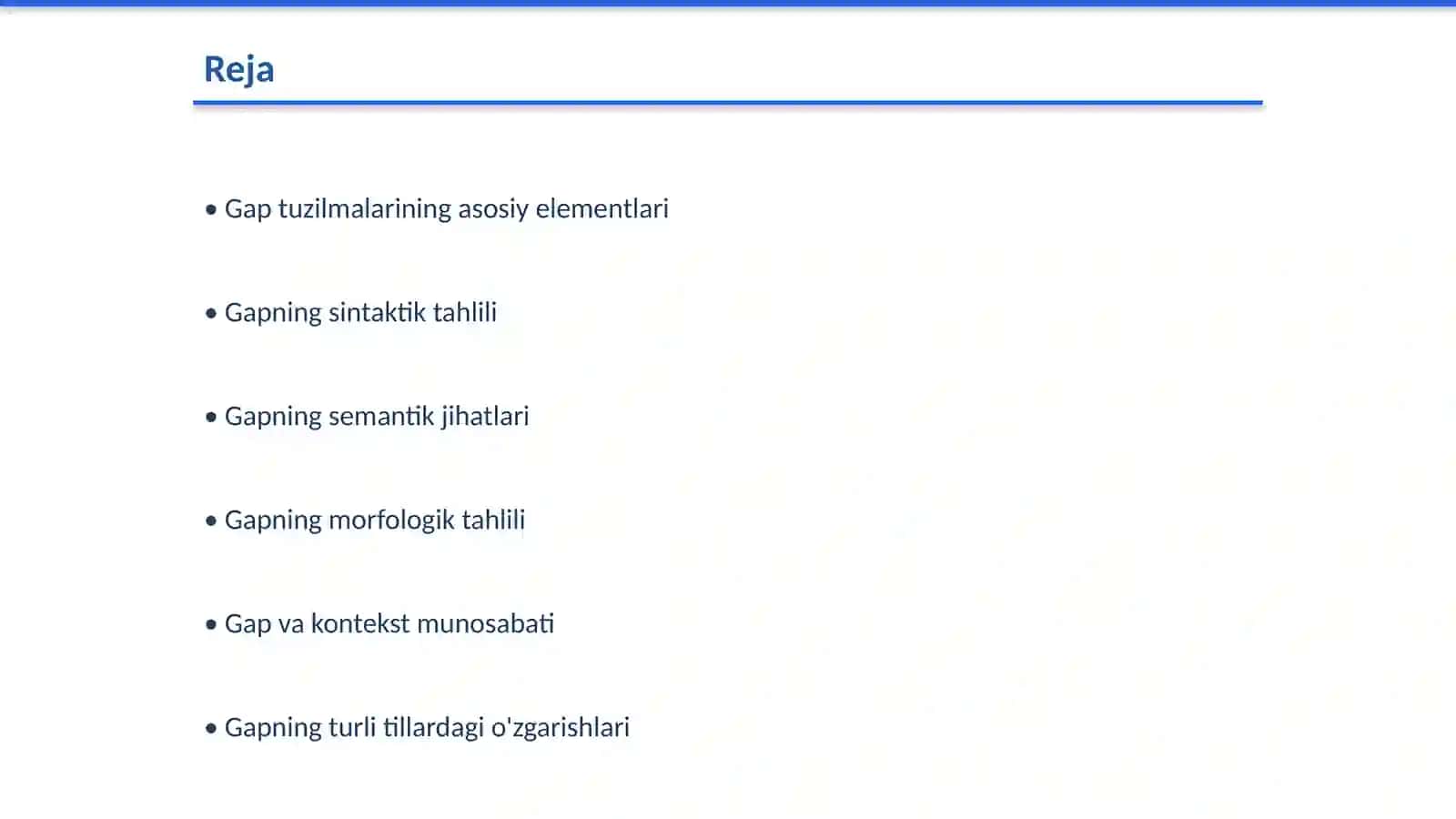Gap haqida umumiy maʼlumot 2