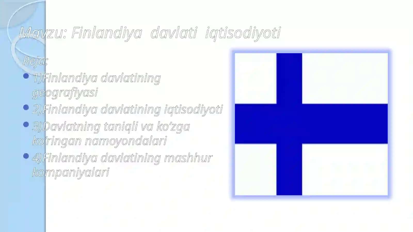 Finlandiya davlati iqtisodiyoti 2