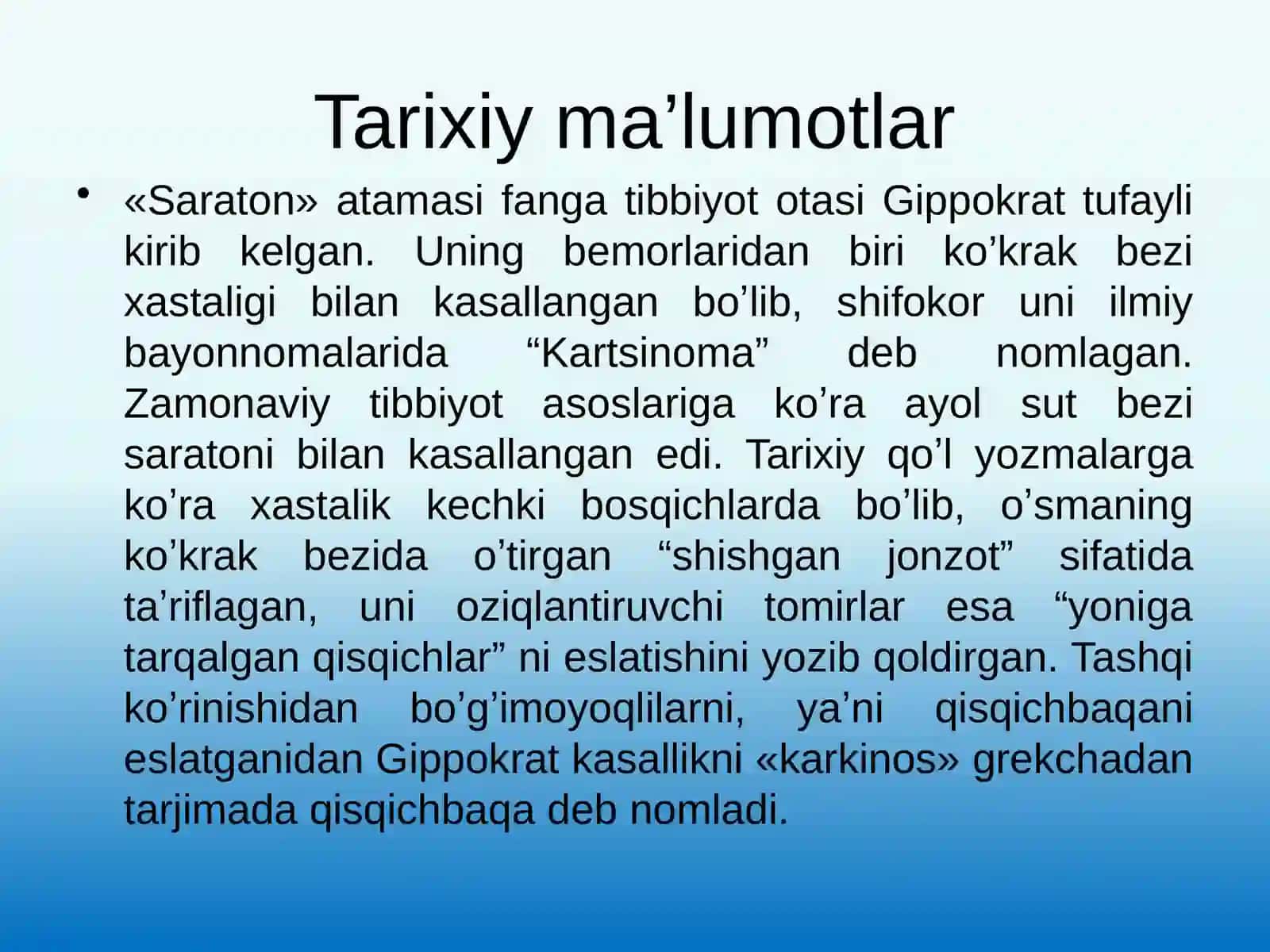 Oshqozon saraton 2