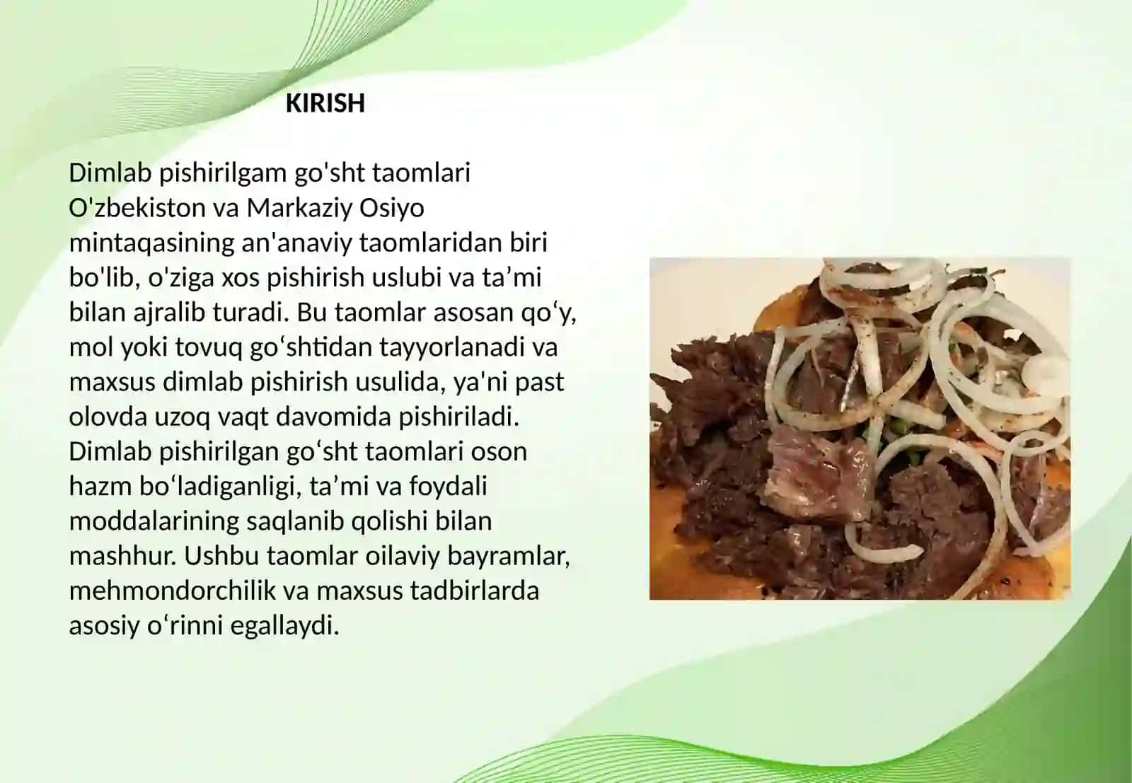Dimlab pishirilg'am go'sht taomlari 2