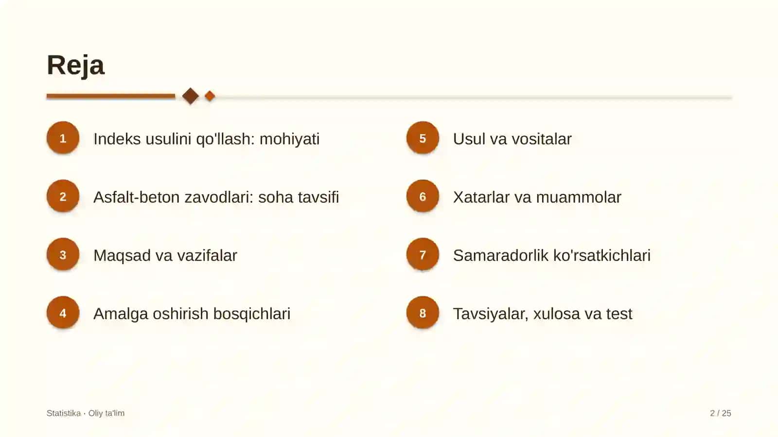 asfalt beton zavodlarida indeks usulini qo'llash 8179 2