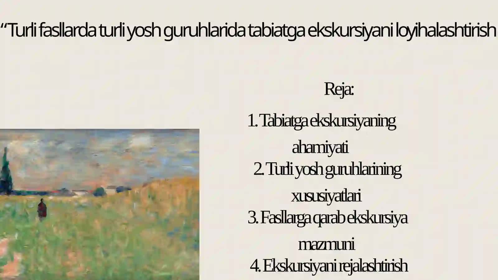 Tabiatga ekskursiyalar 2