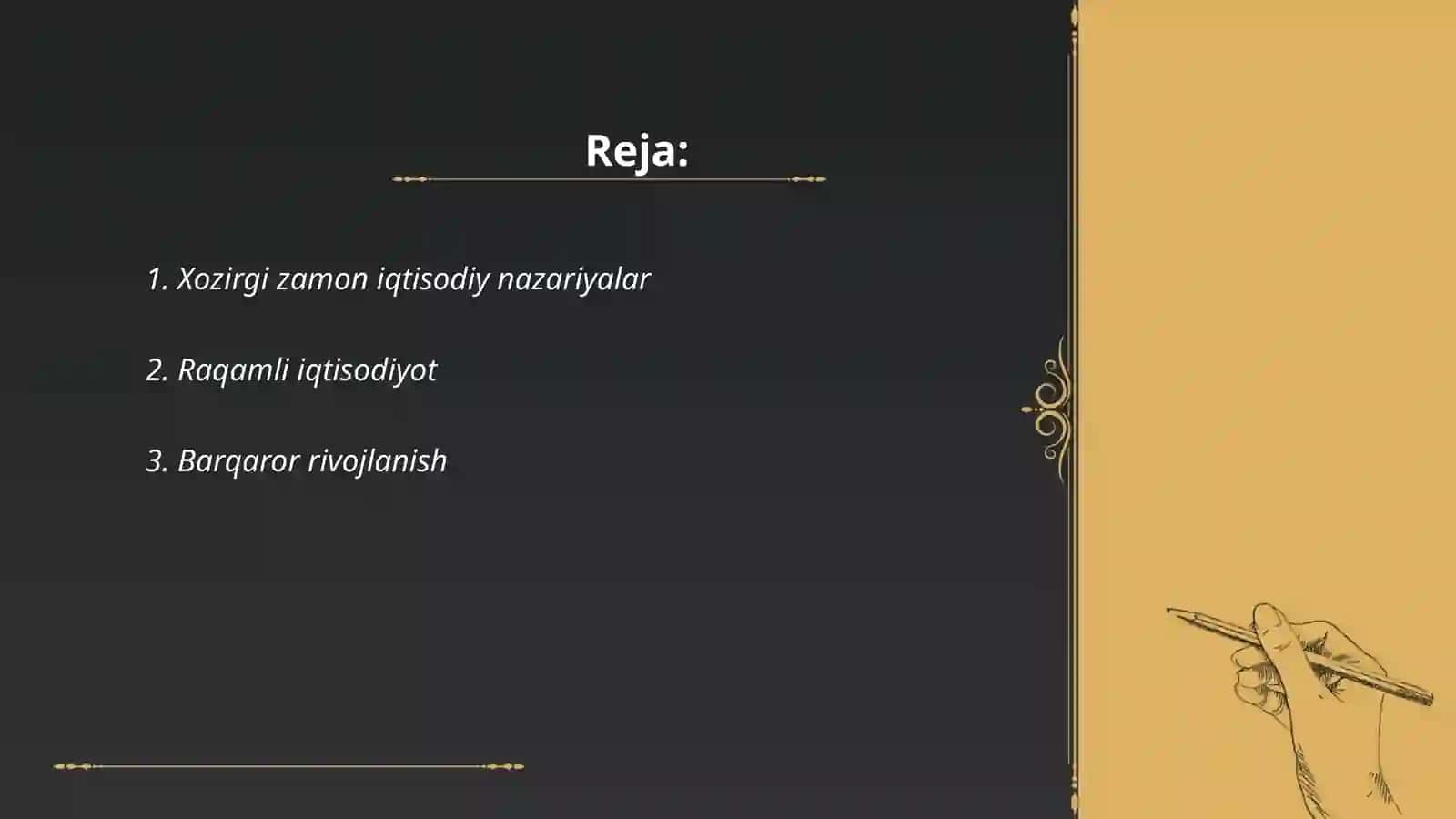 Xozirgi zamon iqtisodiy qarashlari evolyutsiyasi 2