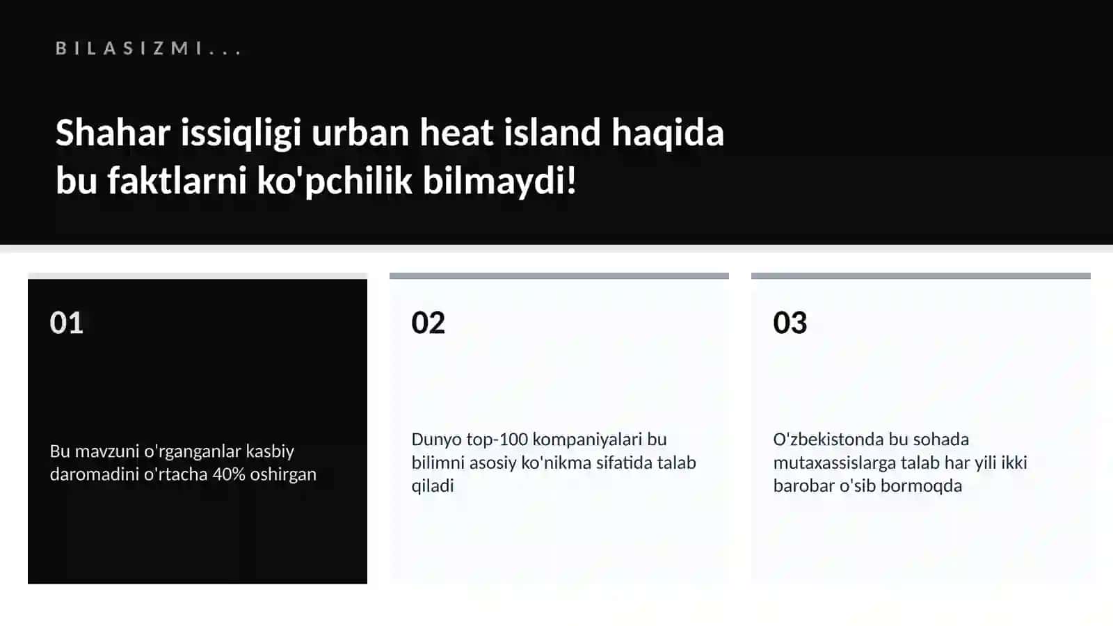Shahar issiqligi urban heat island 2