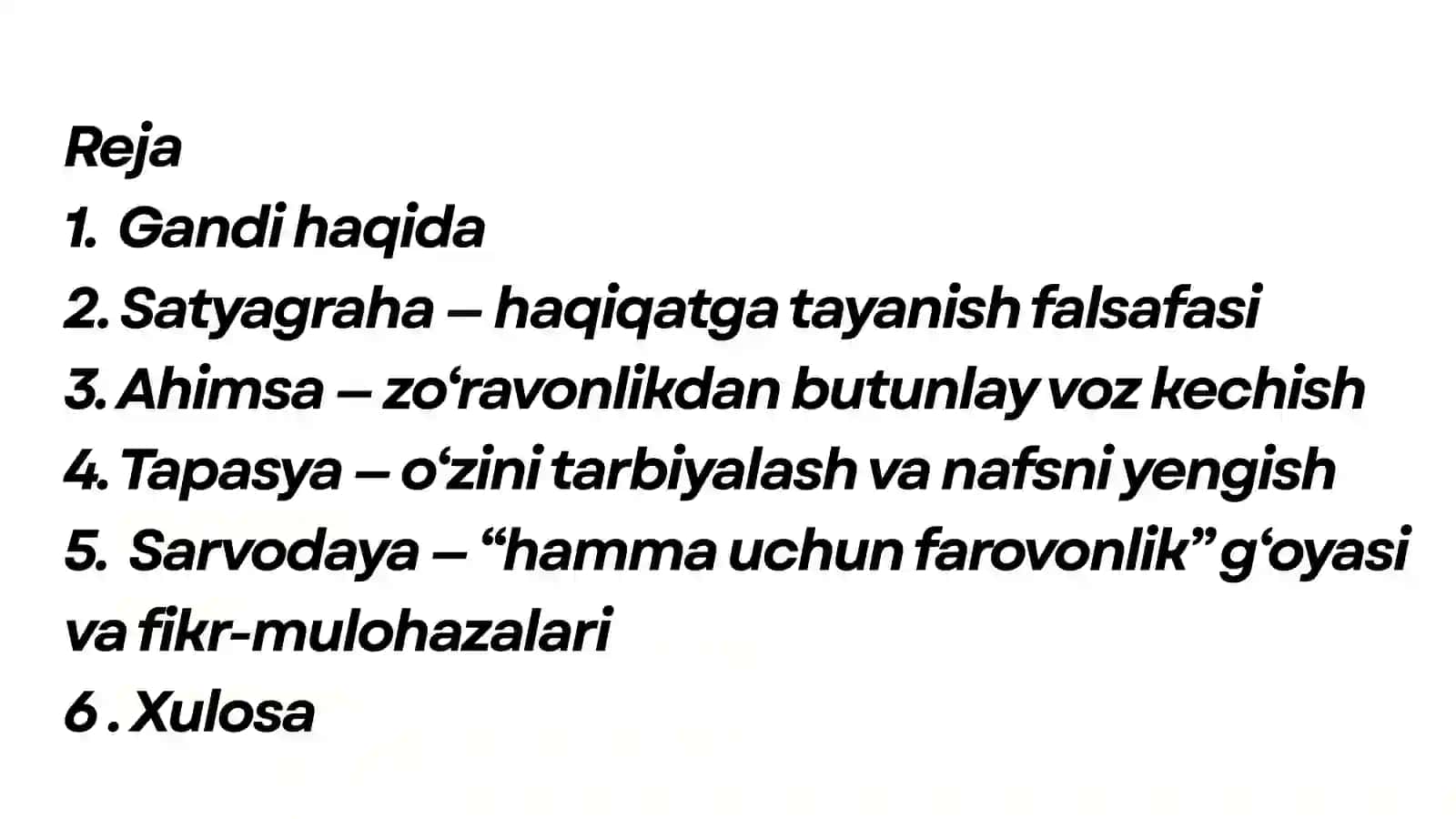 Mahatma Gandining falsafiy axloqiy qarashlari 2