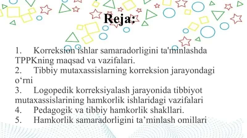 Korreksion ishlar samaradorligini ta'minlashda tibbiy mutaxassislar bilan hamkorlik mazmuni 2