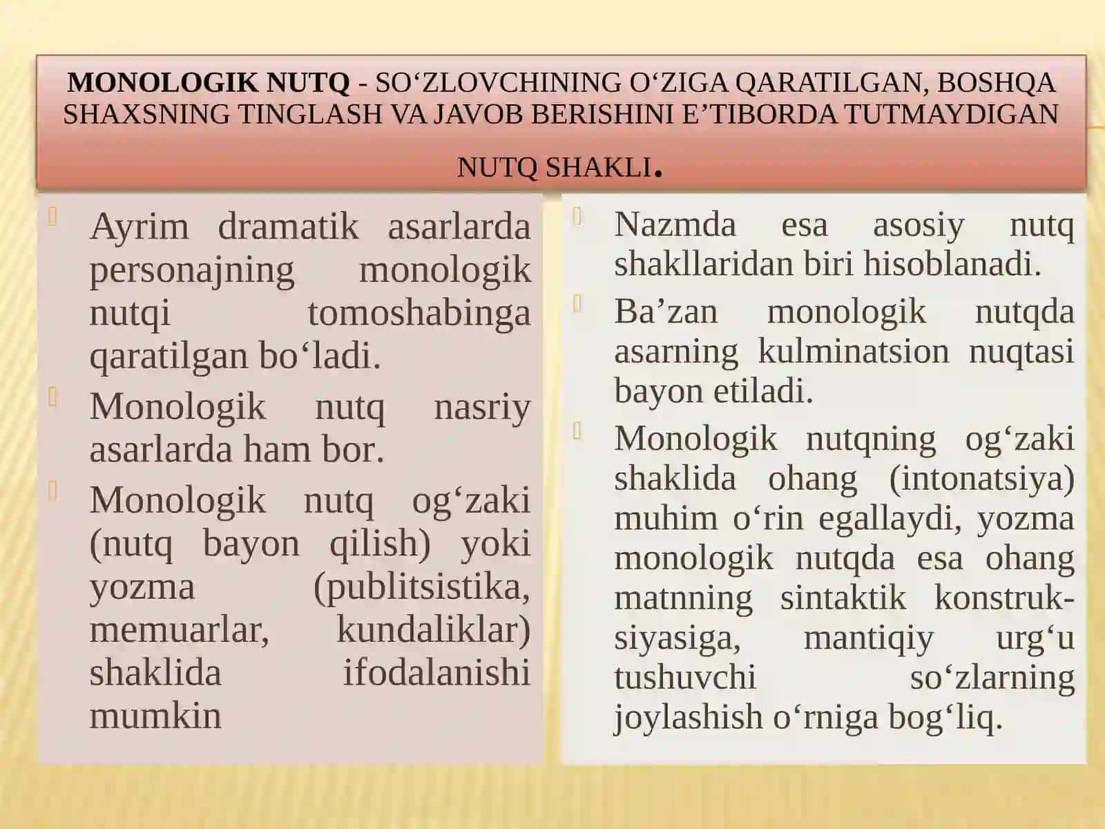 Monologik nutq 2
