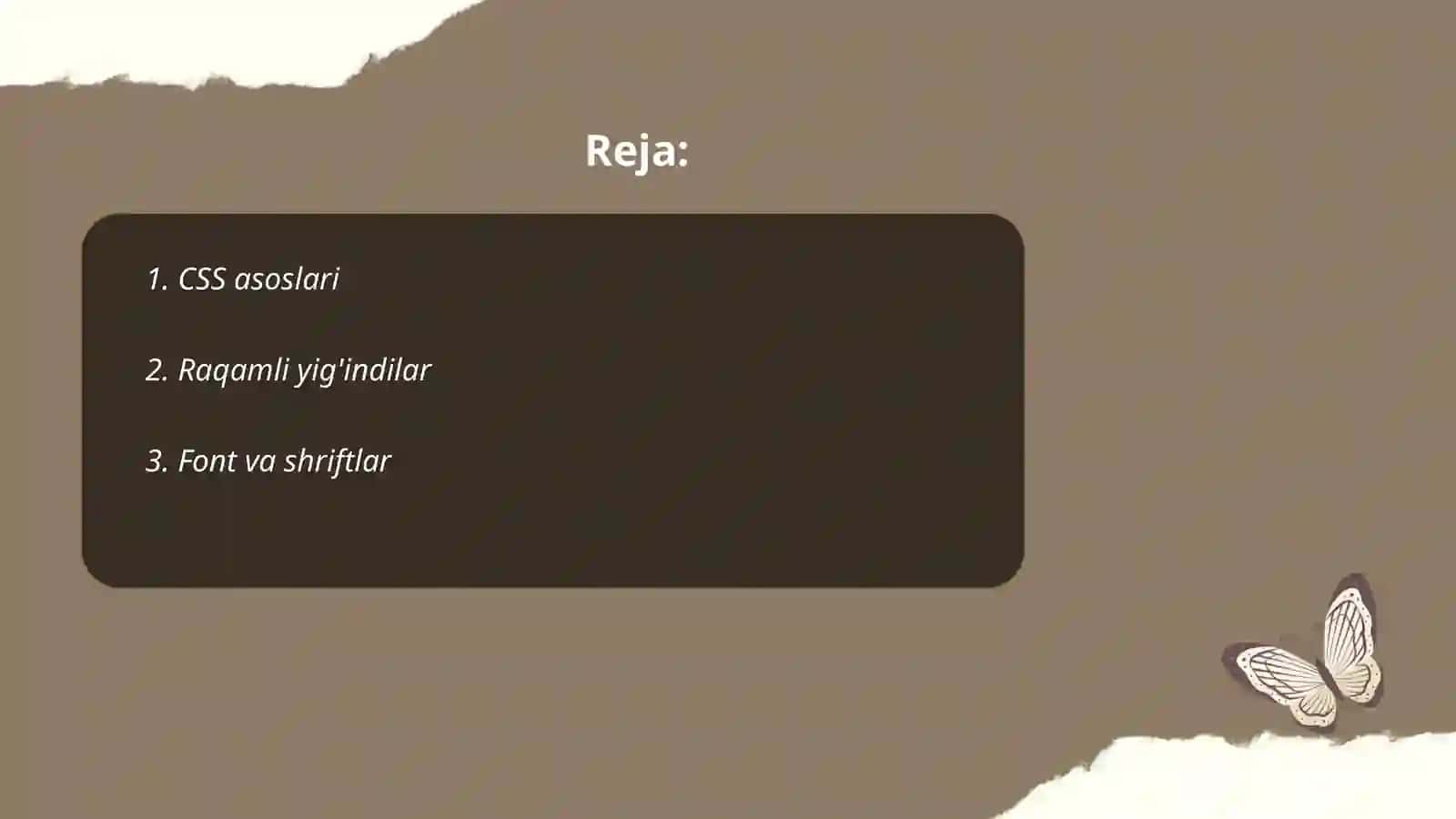 CSS da matnga stil berish 2